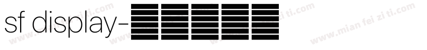 sf display字体转换